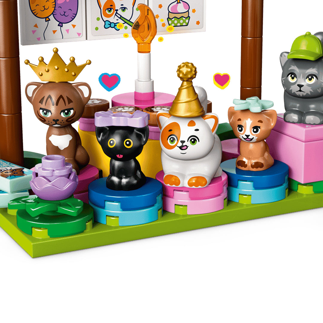 LEGO Friends Cat Birthday Party & Tree House Building Kit Toy 42666