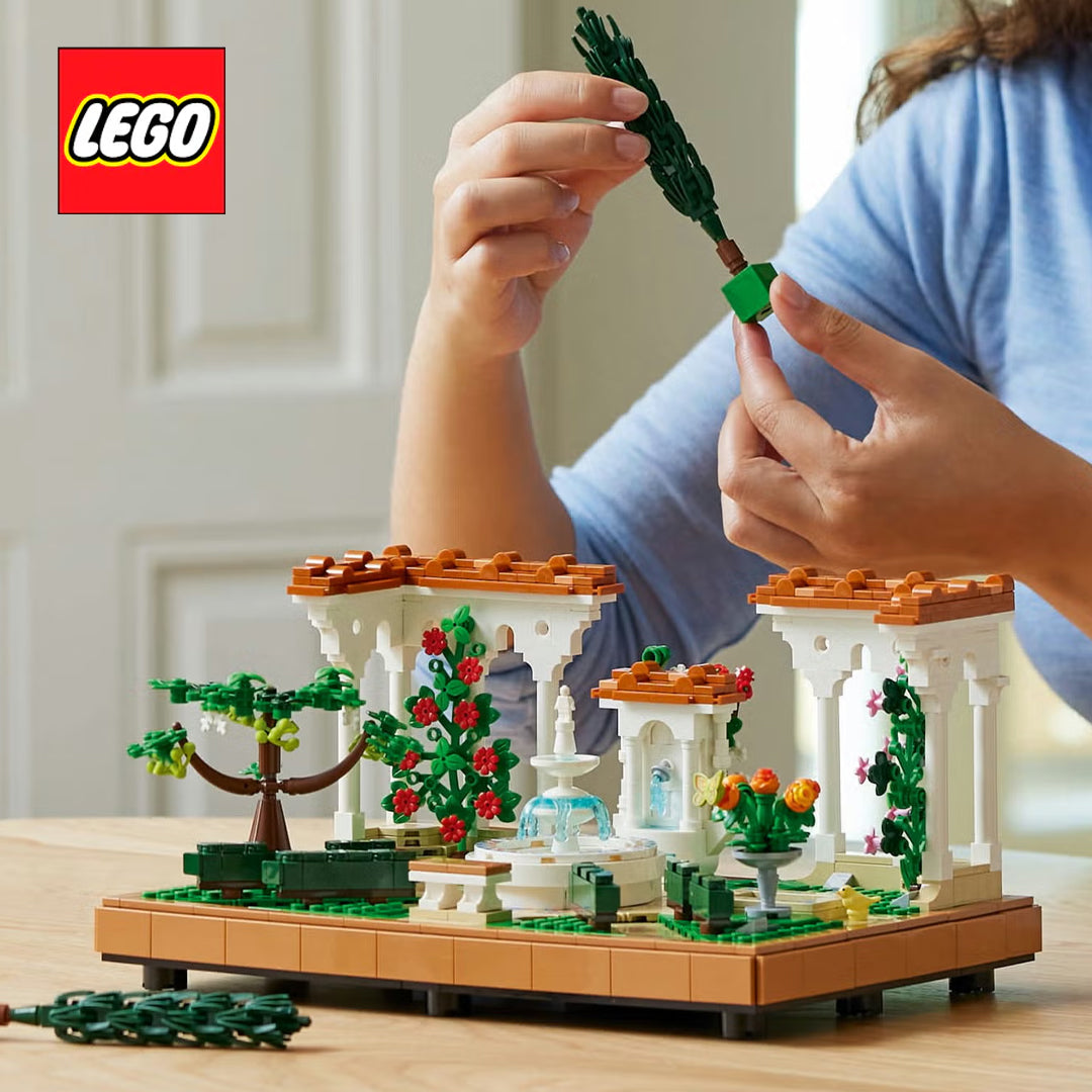 LEGO Icons Fountain Garden Home and Office Decor, Building Set for Adults 10359
