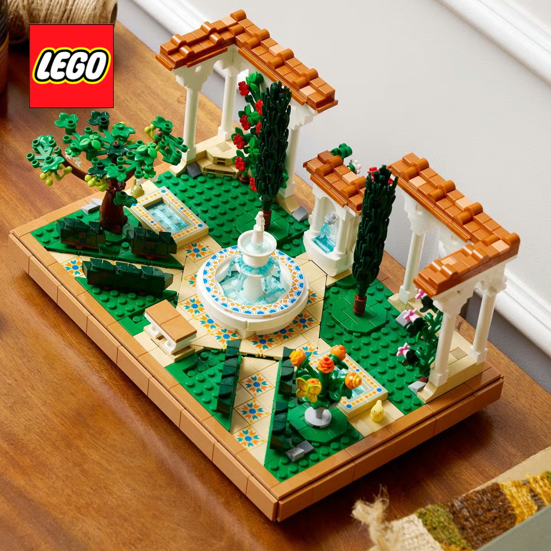 LEGO Icons Fountain Garden Home and Office Decor, Building Set for Adults 10359