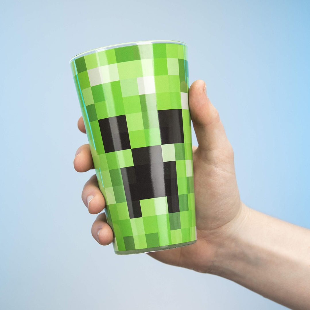 Minecraft Pint Glass Creeper