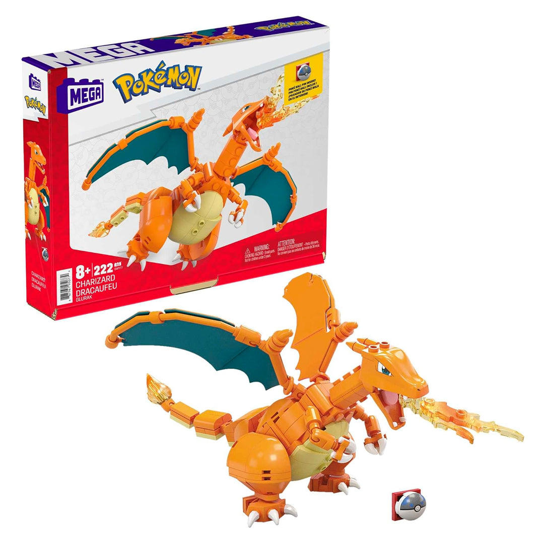 Pokemon Mega Construx Wonder Builders Construction Set Charizard 10 cm