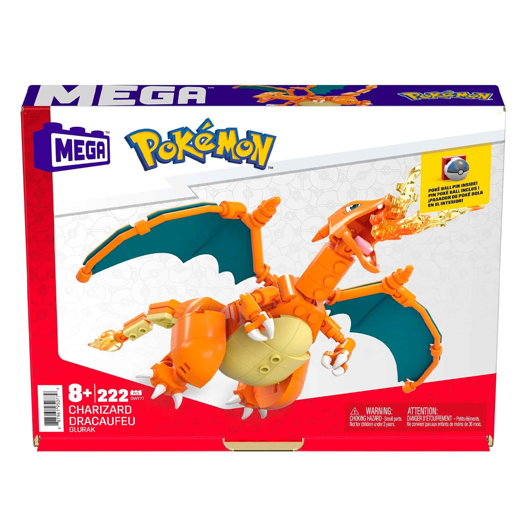 Pokemon Mega Construx Wonder Builders Construction Set Charizard 10 cm