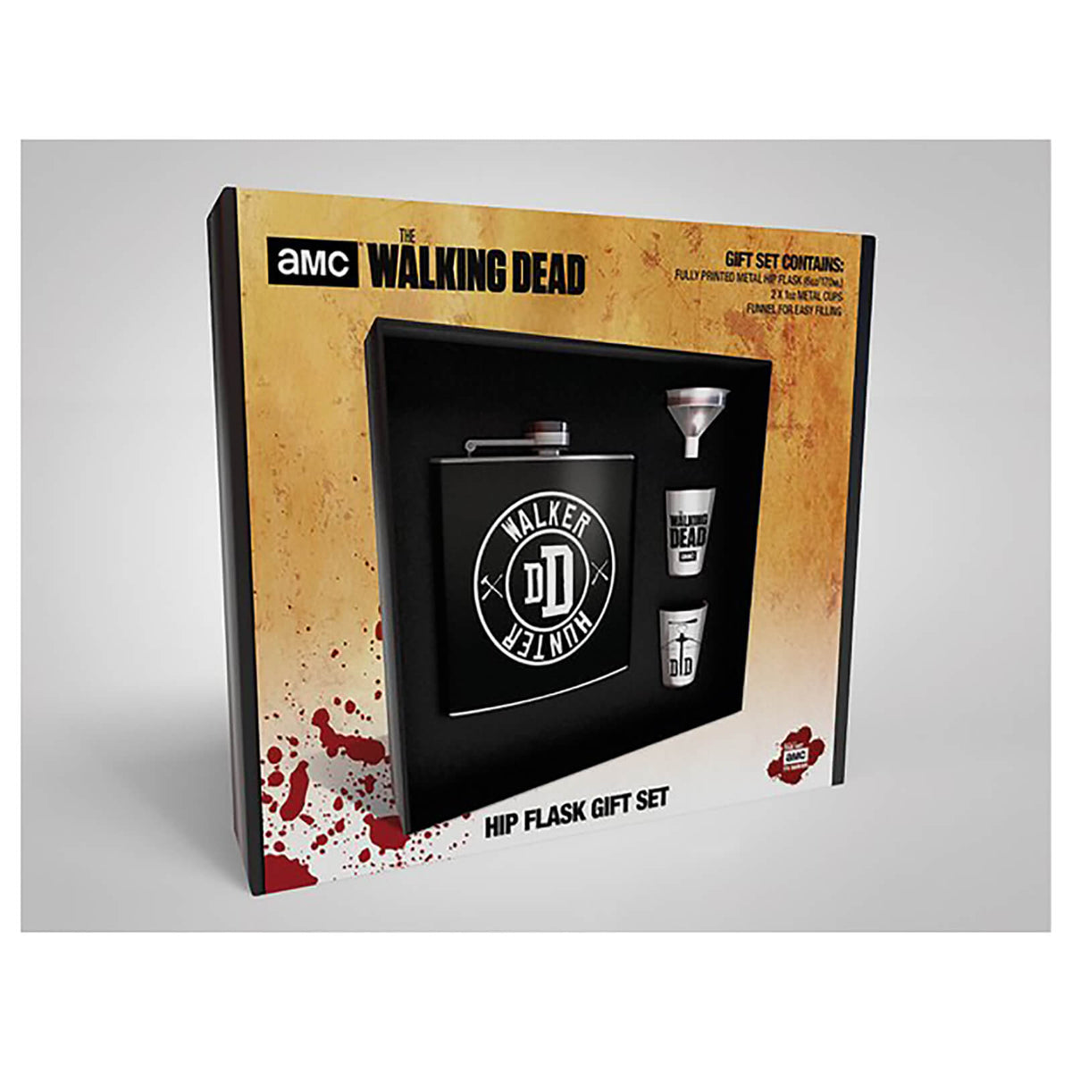 Walking Dead Hip Flask Set