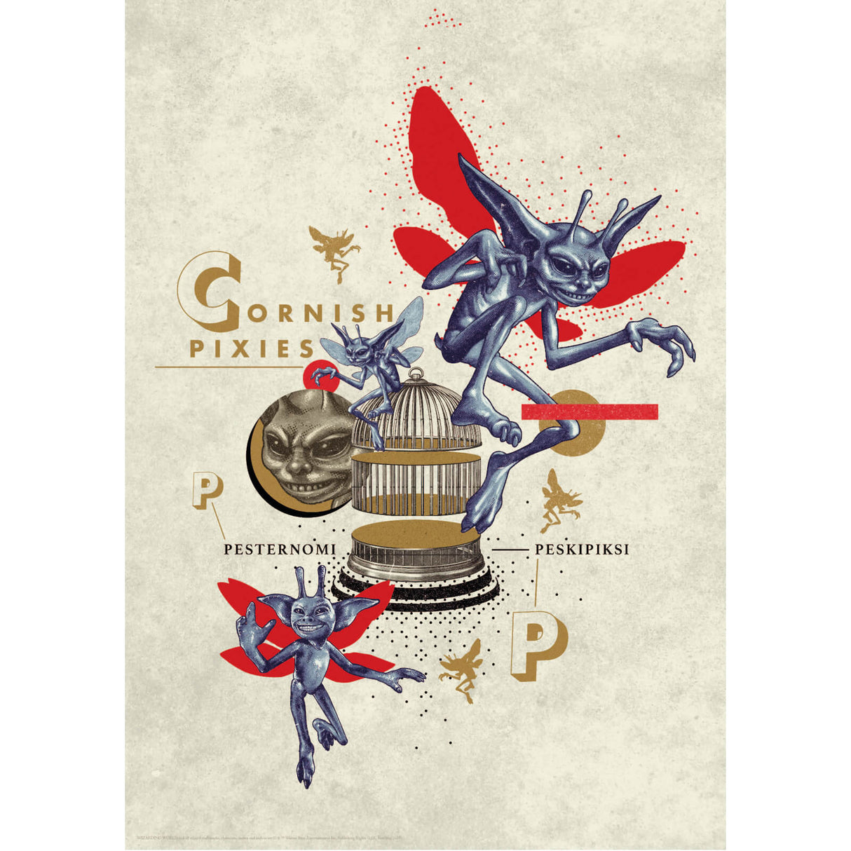 Harry Potter Premium Limited Edition Art Print  Pixies