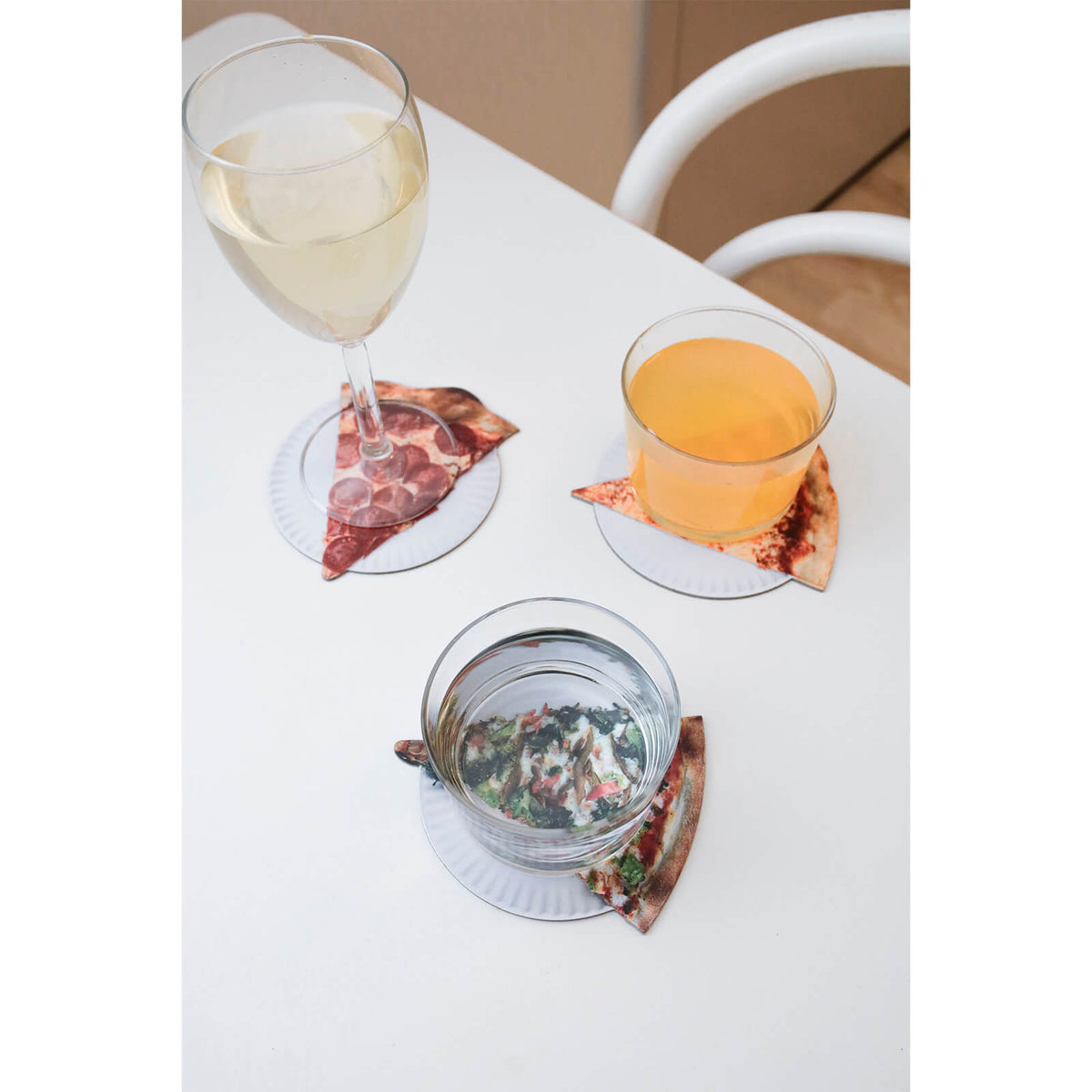 Pizza Slice Coaster Set