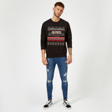 Stranger Things Hawkins Christmas Unisex Christmas Jumper - Black