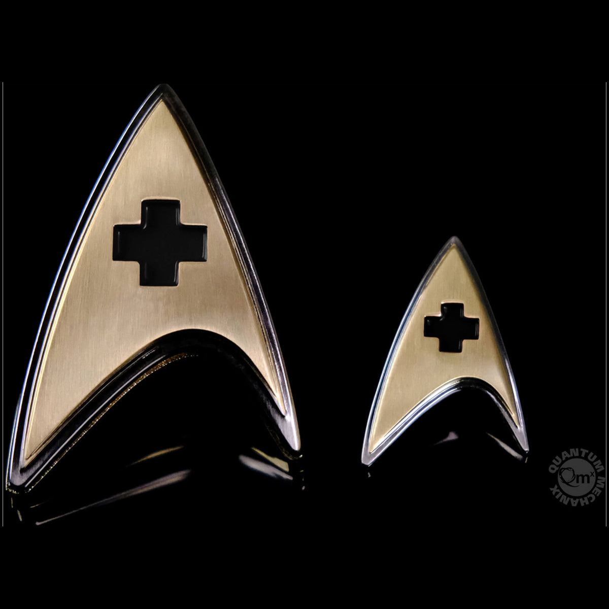 Quantum Mechanix Star Trek Discovery Enterprise Medical Badge Pin Set