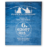 Stranger Things Planck's Constant Fleece Blanket