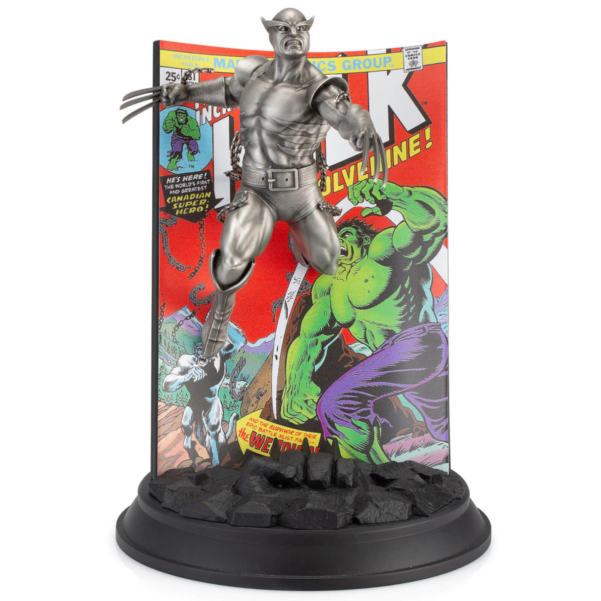 Royal Selangor Limited Edition Marvel Wolverine The Incredible Hulk #81 Pewter Figurine (800 Pieces