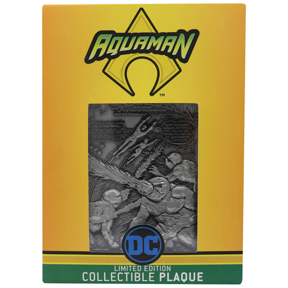 Fanattik Aquaman DC Comics Limited Edition Collectible Ingot
