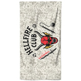 Stranger Things Hellfire Club Beach Towel