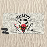 Stranger Things Hellfire Club Beach Towel