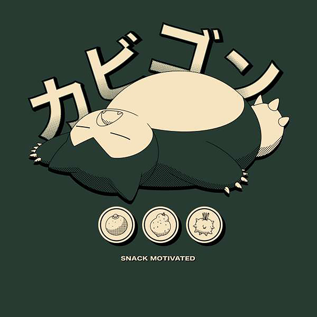Pokemon Snorlax Relaxation T-Shirt - Green