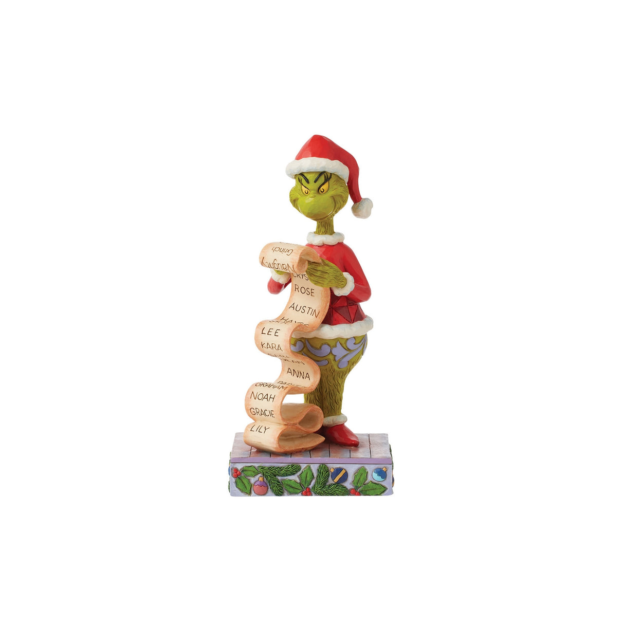 Enesco Grinch Holding Naughty/Nice Sign Figurine (22.5cm)