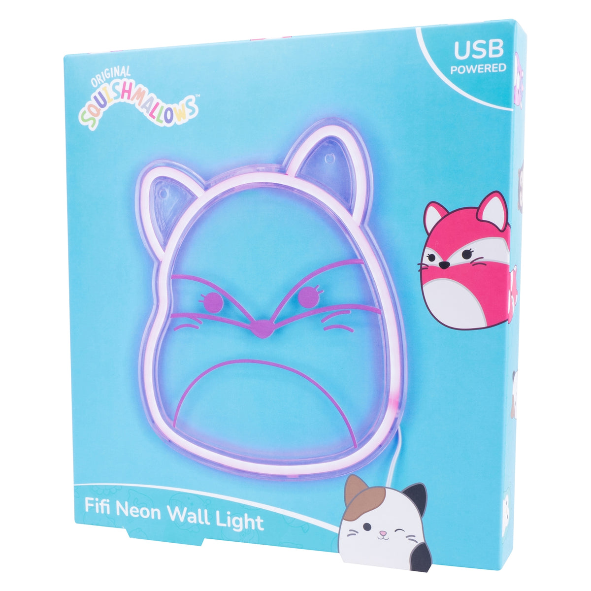 Squishmallows Character Neon Wall Light Fifi Fox