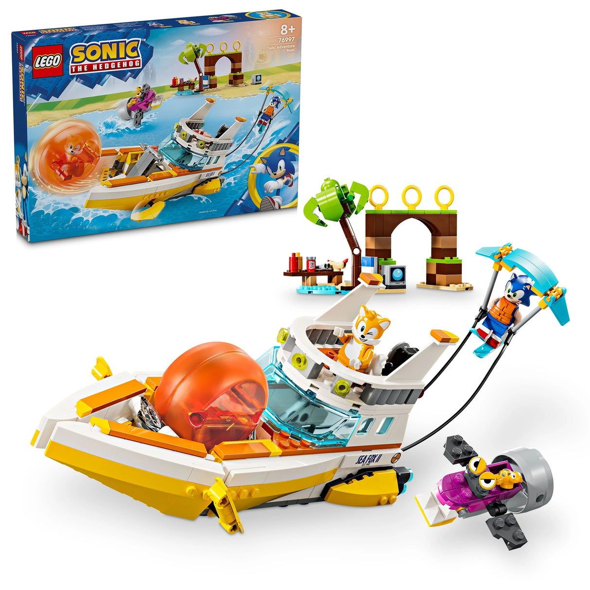 LEGO Sonic the Hedgehog Tails‚Äô Adventure Boat Toy Set 76997