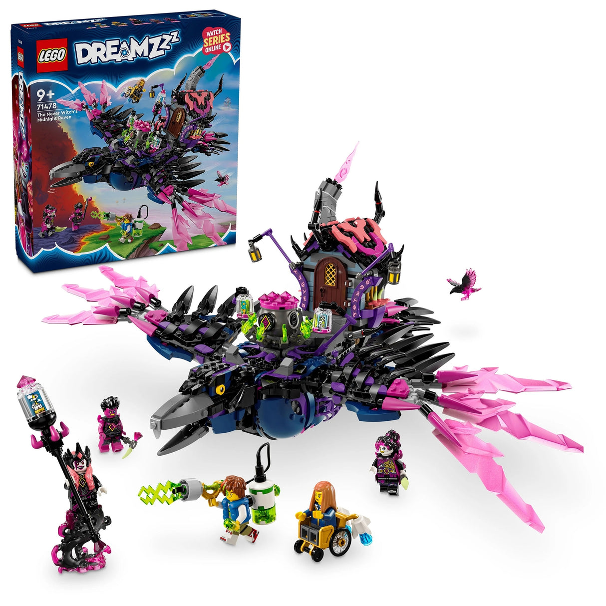 LEGO DREAMZzz The Never Witch Midnight Raven Toy Set 71478