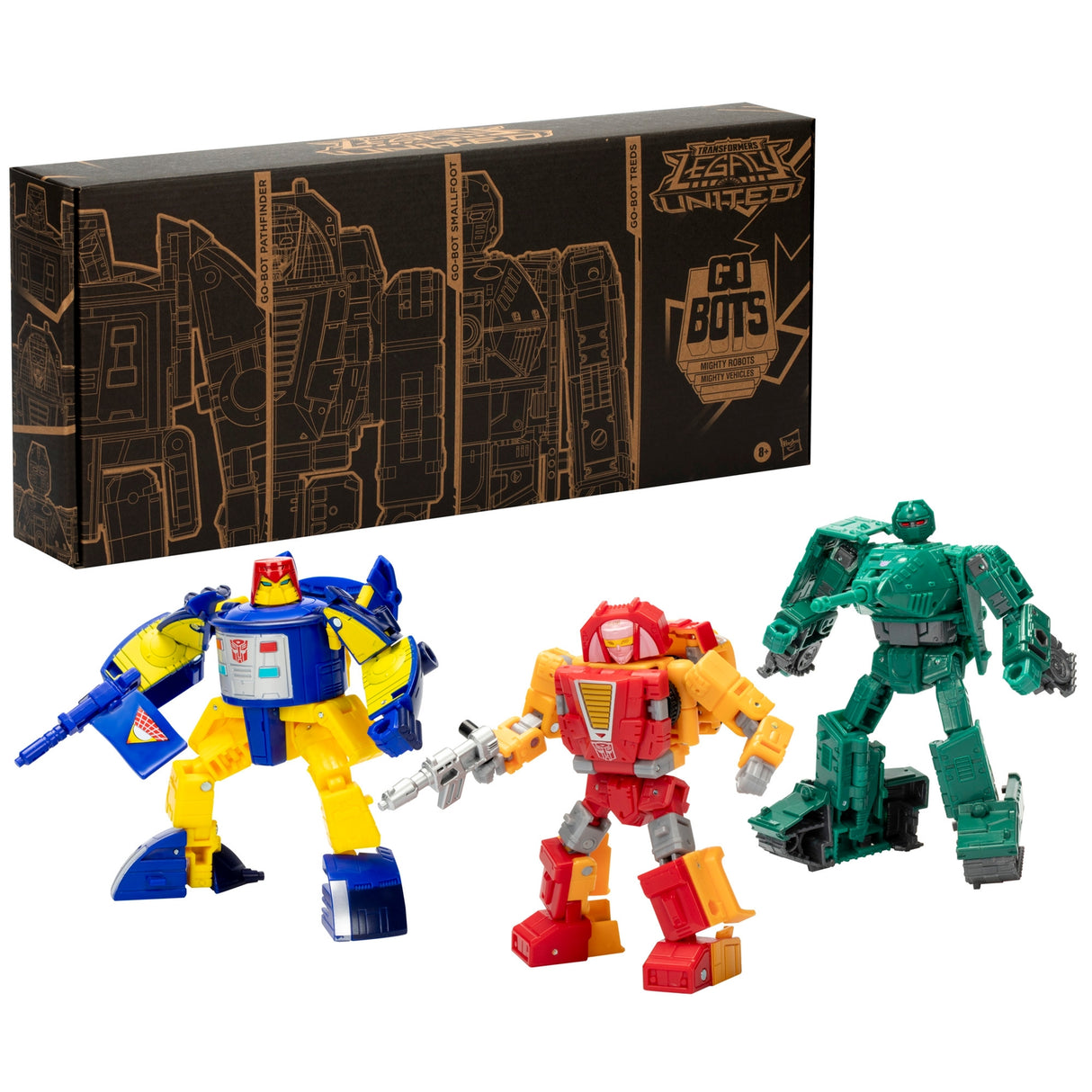 Transformers Legacy United Deluxe Class Action Figure 3-Pack Go-Bot Guardians 14 cm