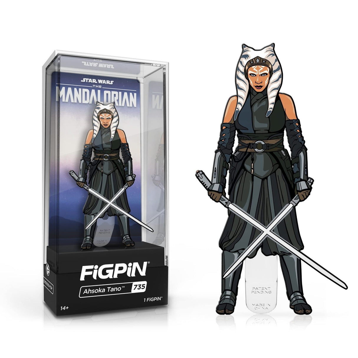FiGPiN Star Wars The Mandalorian Ahsoka Tano 3  Enamel Pin #735