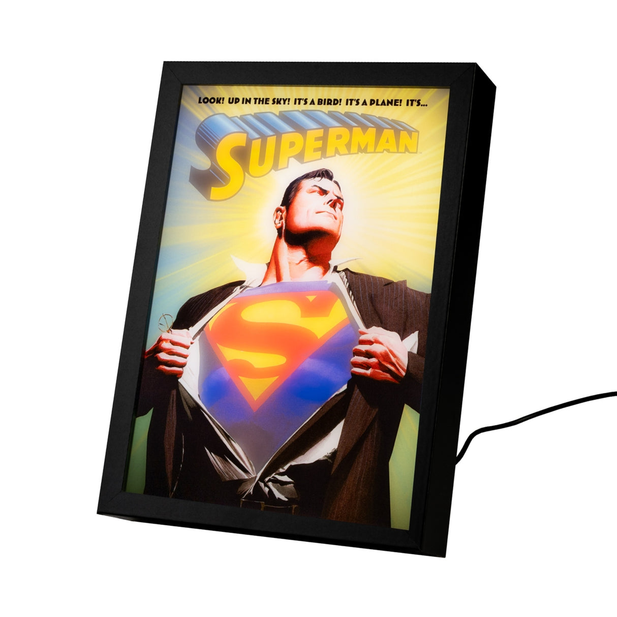 DC Comics Superman Framed LED Art Print