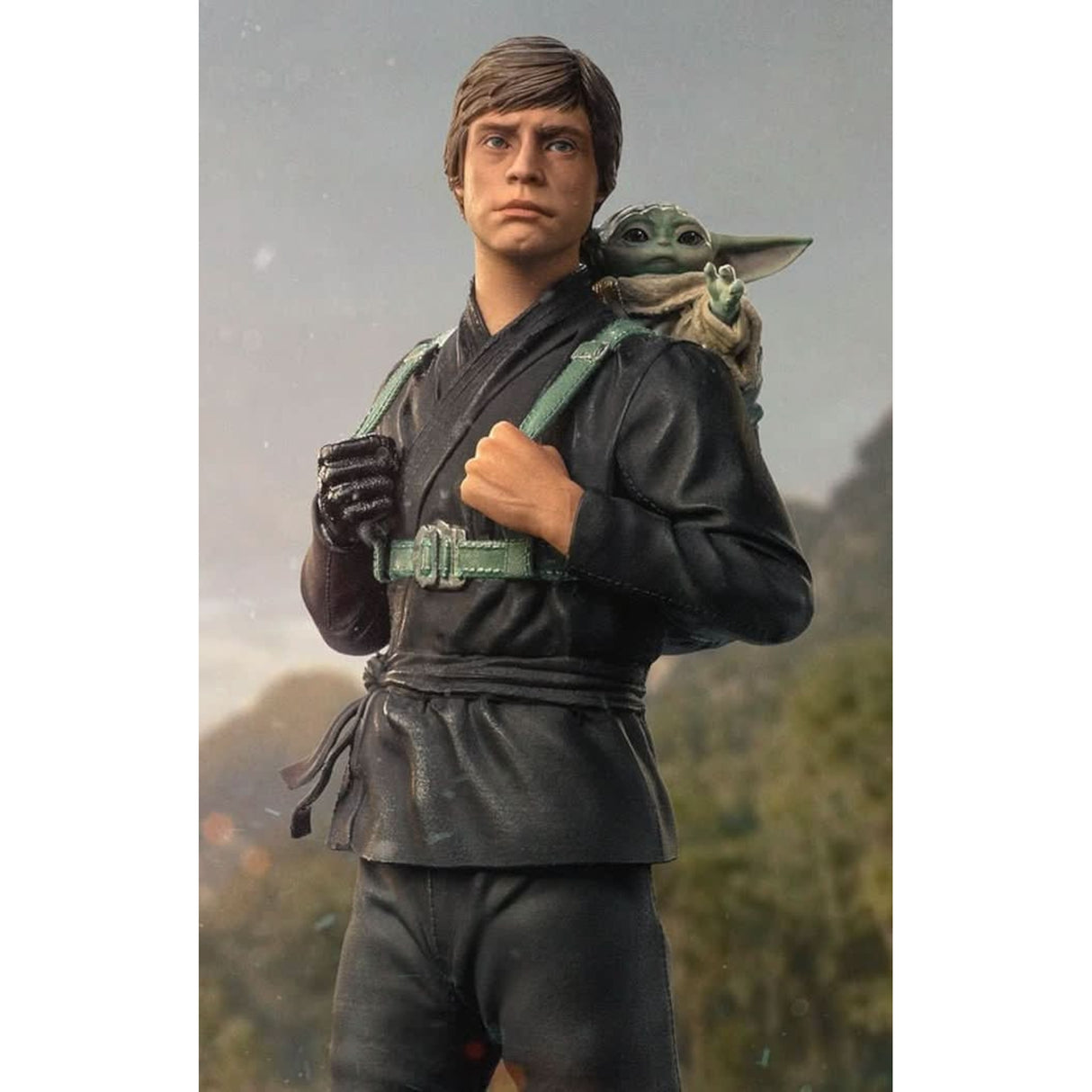 Iron Studios Star Wars The Book of Boba Fett Luke Skywalker and Grogu Training Version 110 Art Scale Statue