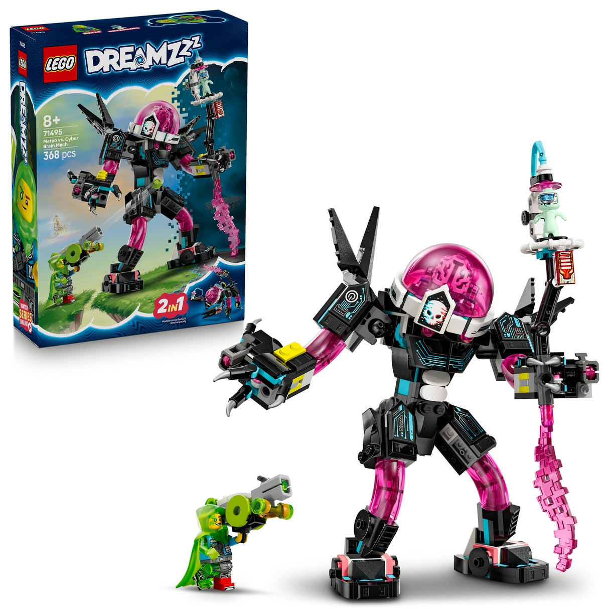 LEGO DREAMZzz™ Mateo vs. Cyber Brain Mech Robot Toy 71495