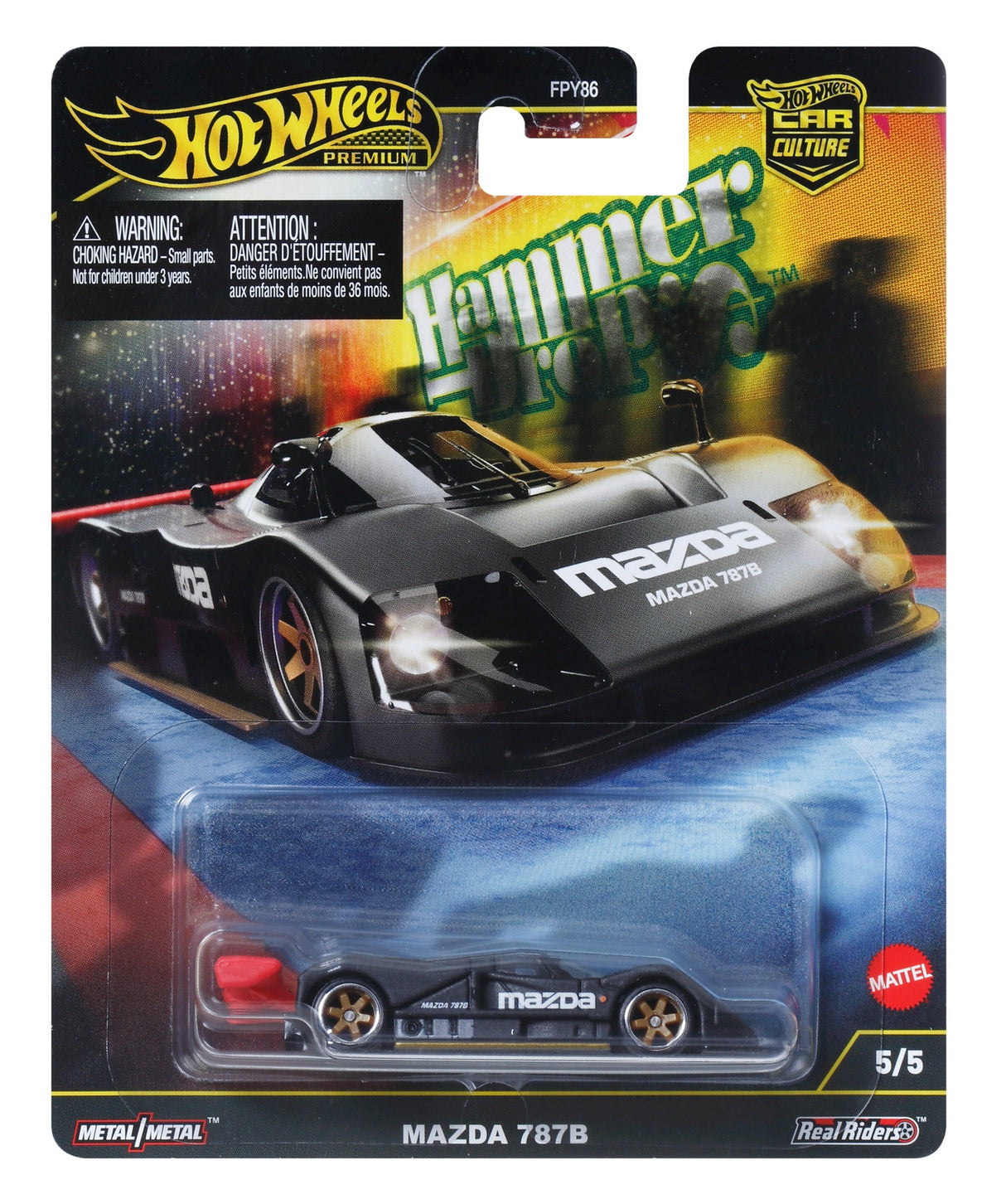 Hot Wheels Premium Car Hammer Drop Mazda 787B