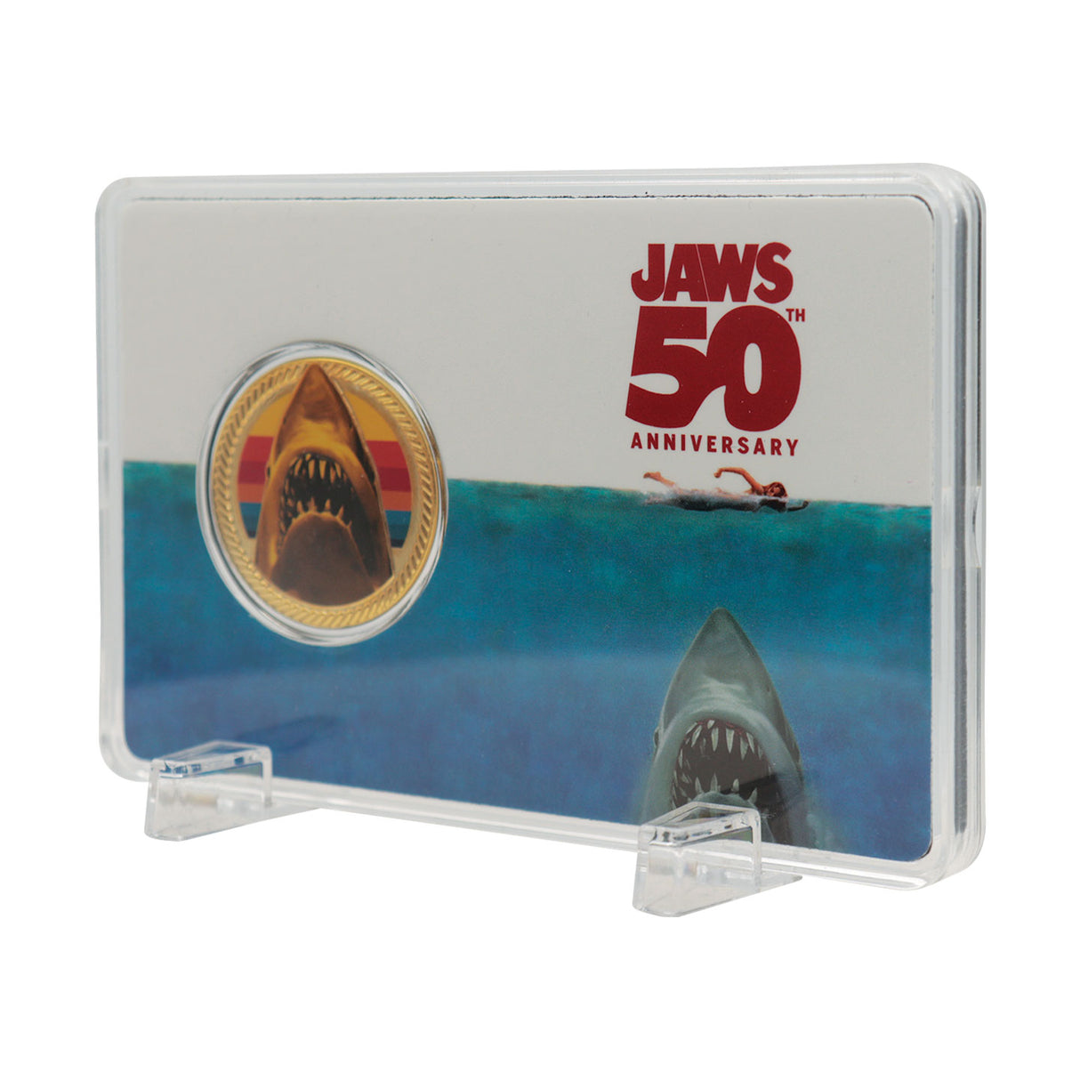 Jaws Collectable Coin 50th Anniversary 24k Gold Plated Limited Edition