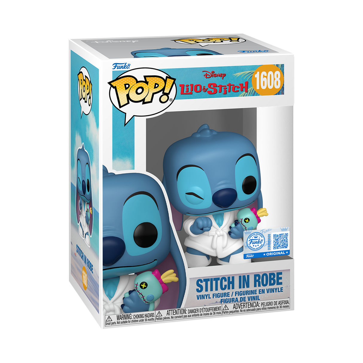 Lilo & Stitch POP! Vinyl Figure Stitch in Robe 9 cm
