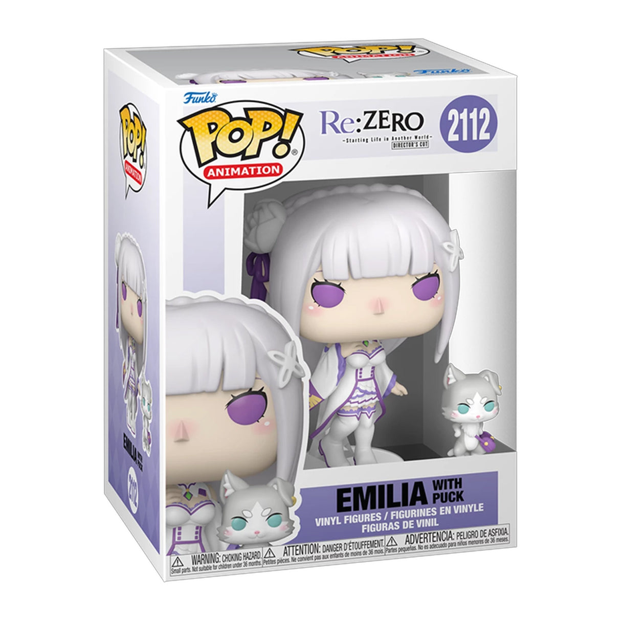 Re:Zero POP! Buddy Animation Vinyl Figures Emilia w/Puck 9 cm