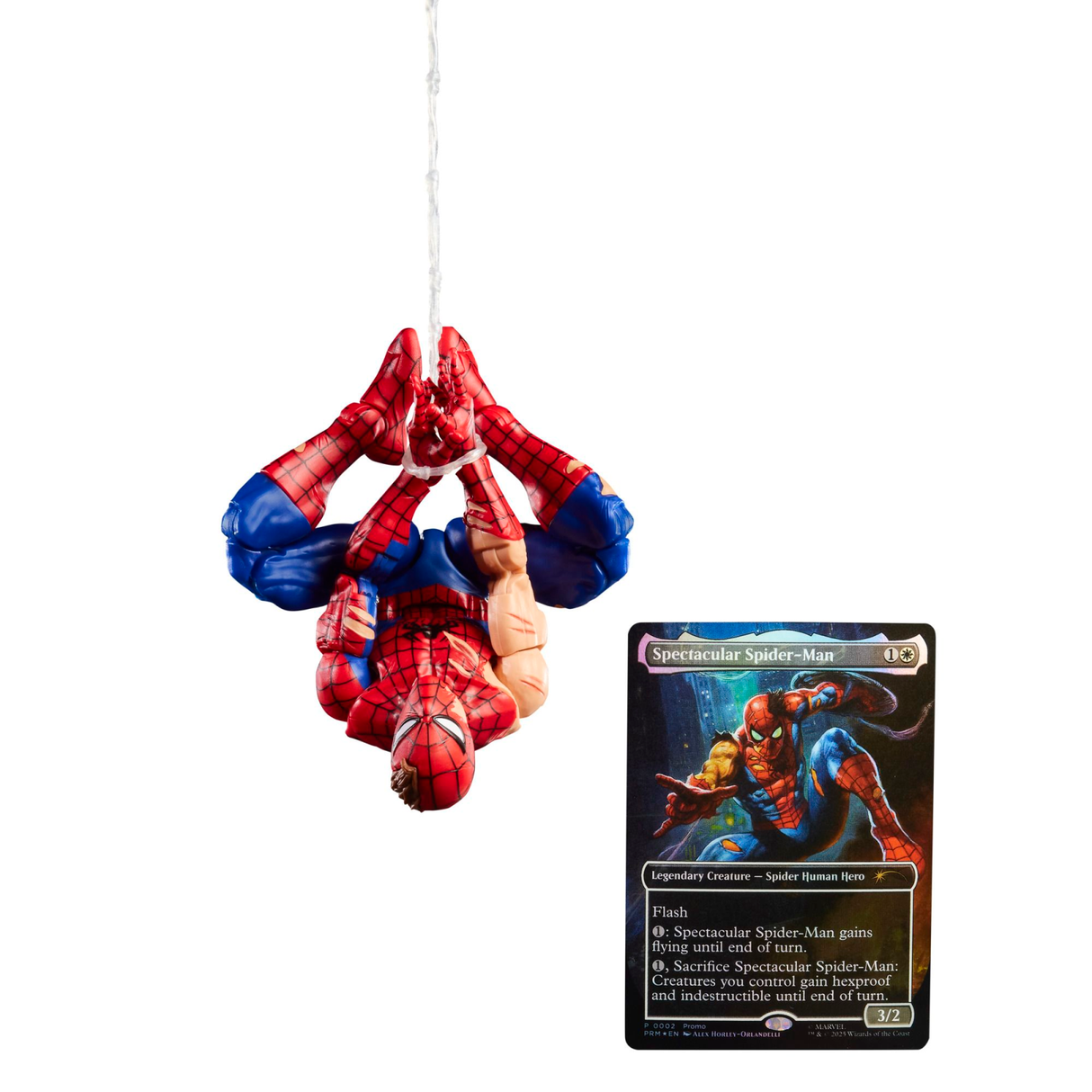 Marvel Legends Magic: The Gathering Action Figure Battle-Damaged Spider-Man (plus Exclusive Foil Card) 15 cm