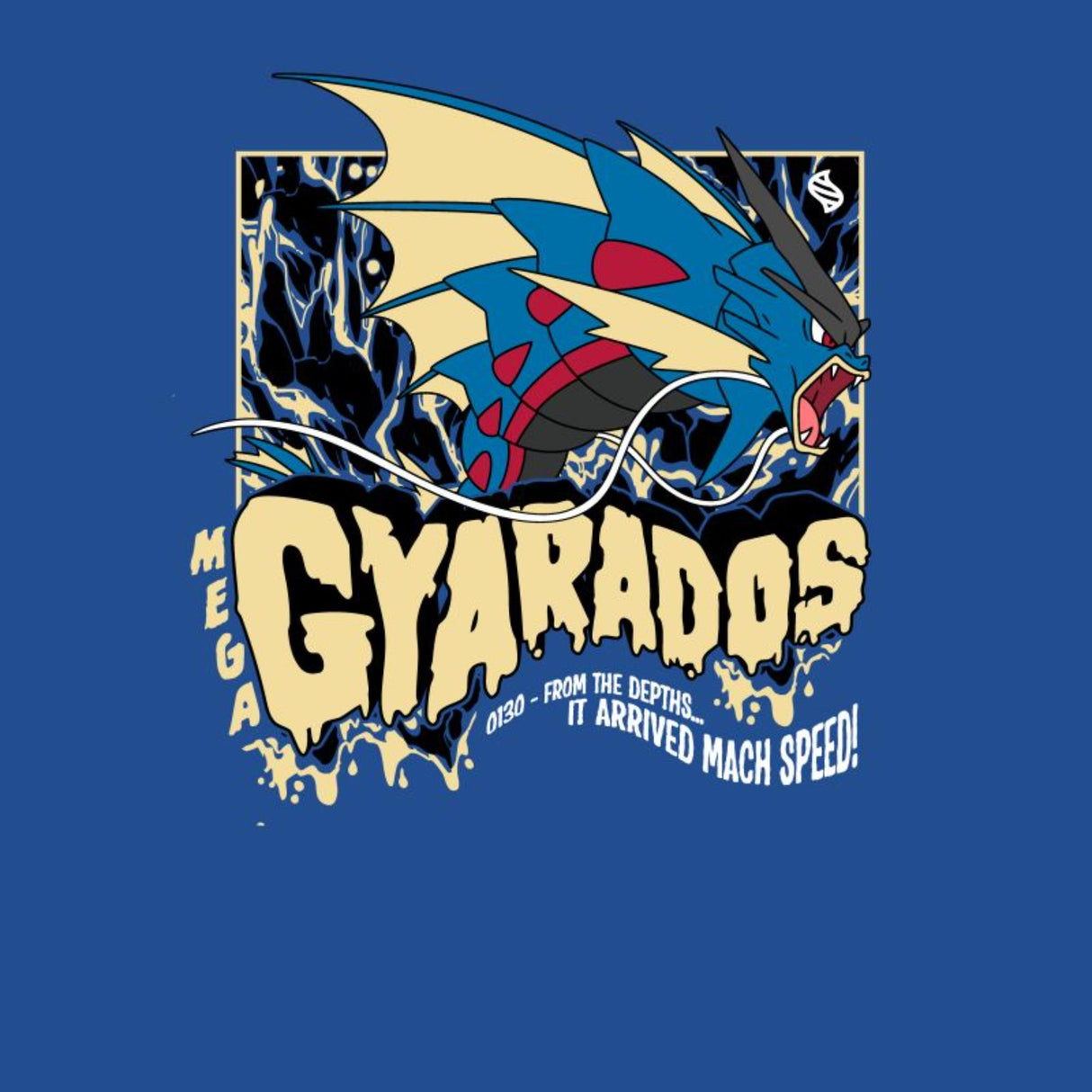 Pokémon Mega Gyarados T-Shirt - Blue
