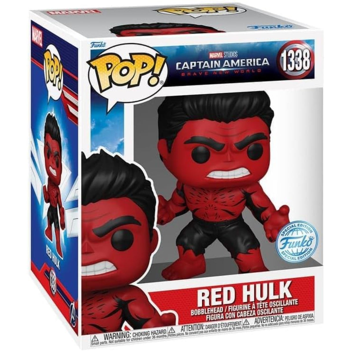 Captain America: Brave New World Super Sized POP! Marvel Vinyl Figure Red Hulk (Retro) 15 cm