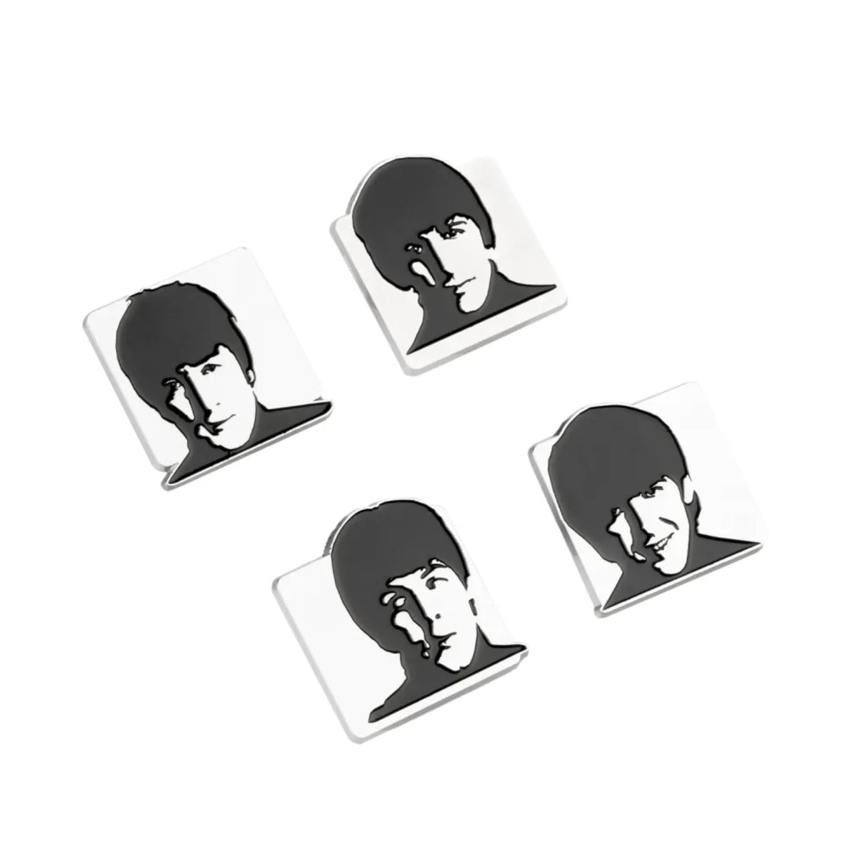 The Beatles Set Of 4 Pins