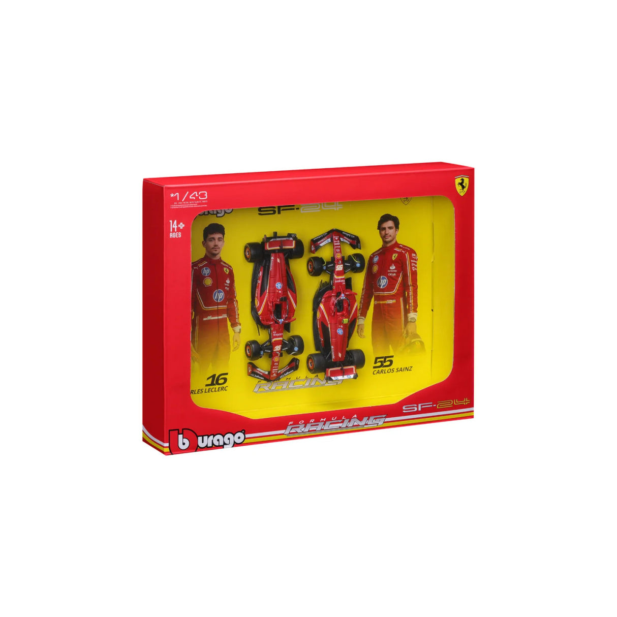 1:43 F1 2024 FERRARI SF-24 TWO PACK LECLERC AND SAINZ