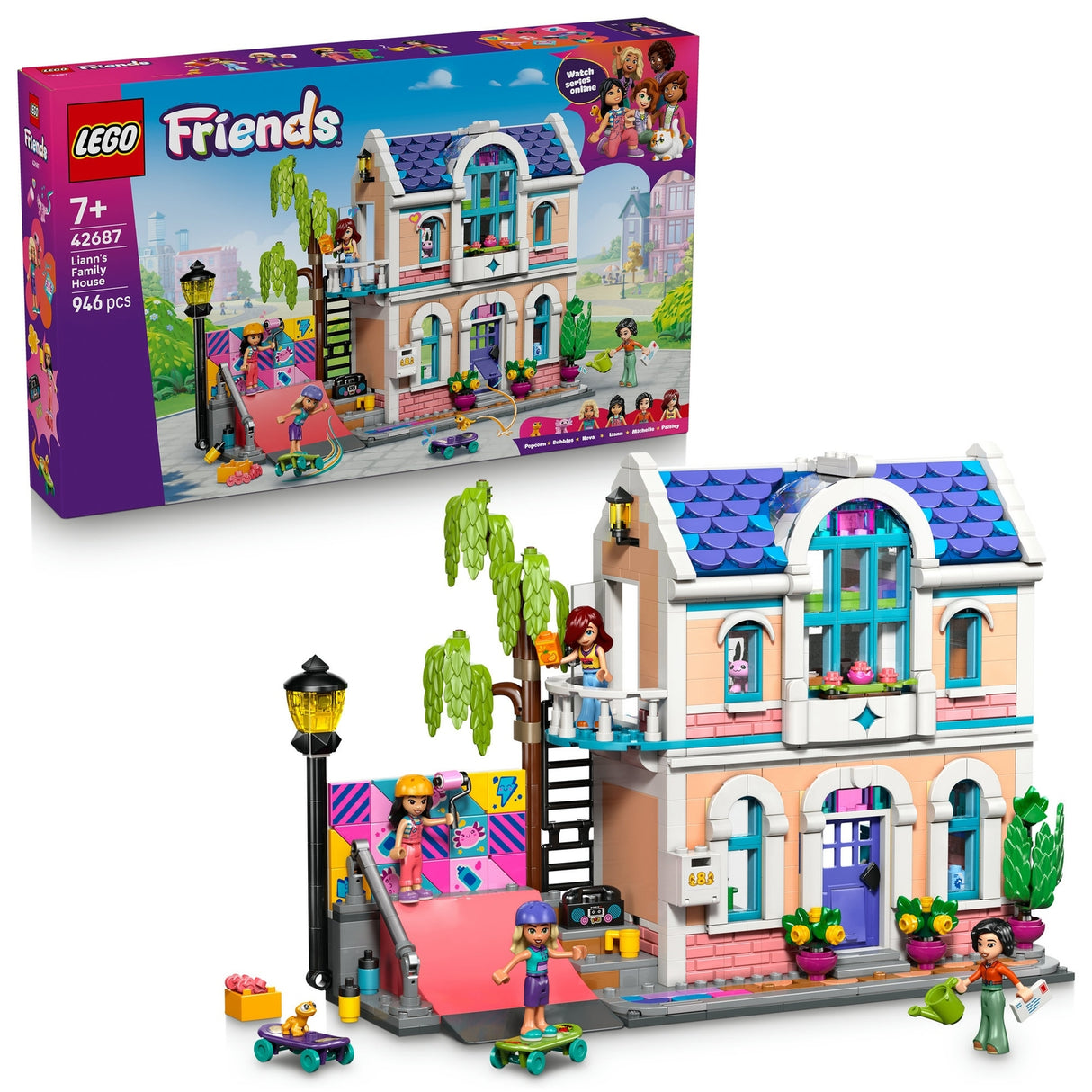 LEGO Friends Lianns Family House Toy with Mini Dolls 42687