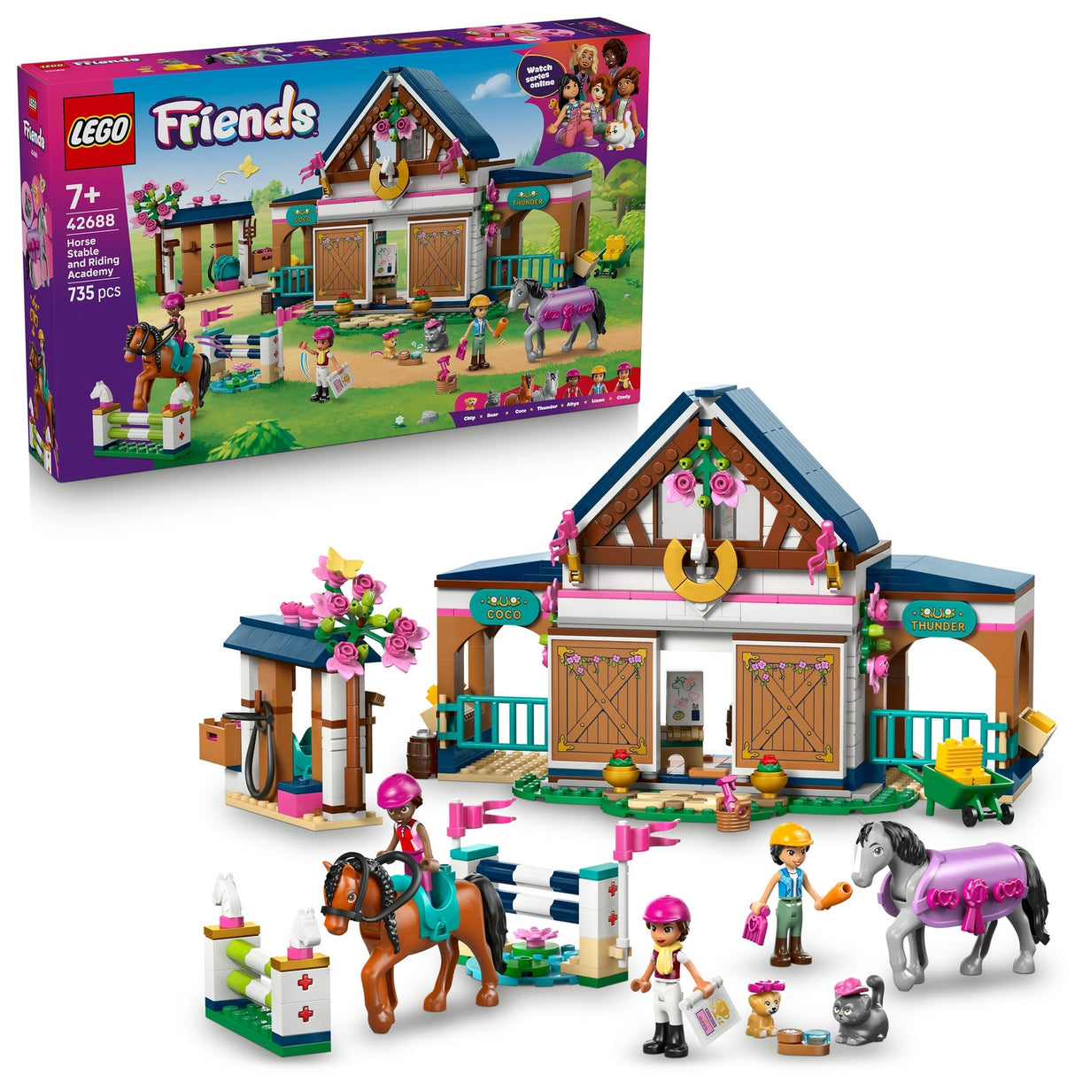 LEGO Friends Horse Stable and Riding Academy Toy 42688