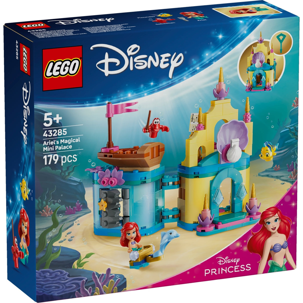 LEGO  Disney Princess Ariels Magical Mini Palace Toy 43285