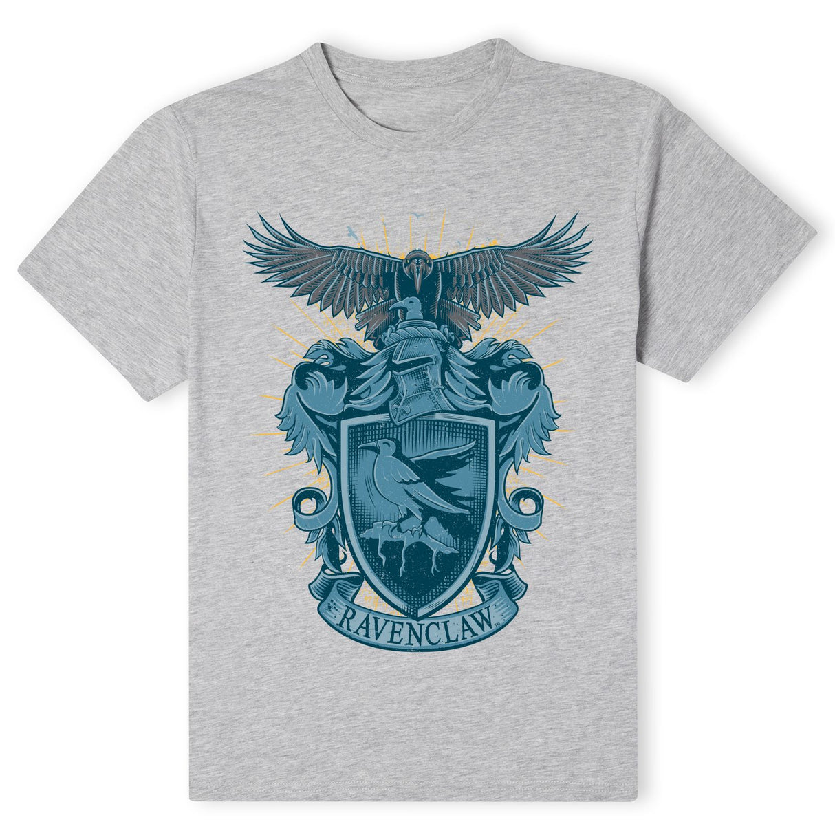 Harry Potter Ravenclaw Drawn Crest T-Shirt - Grey