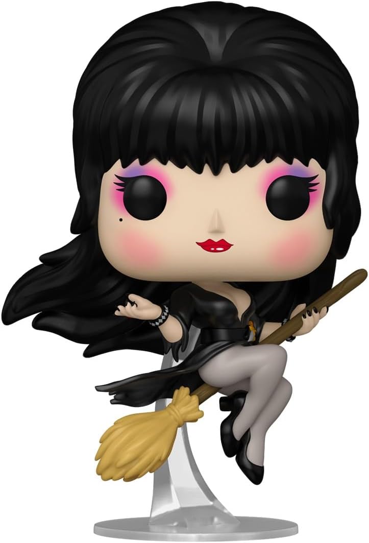 Elvira POP! Icons Vinyl Figure Elvira Broom 9 cm