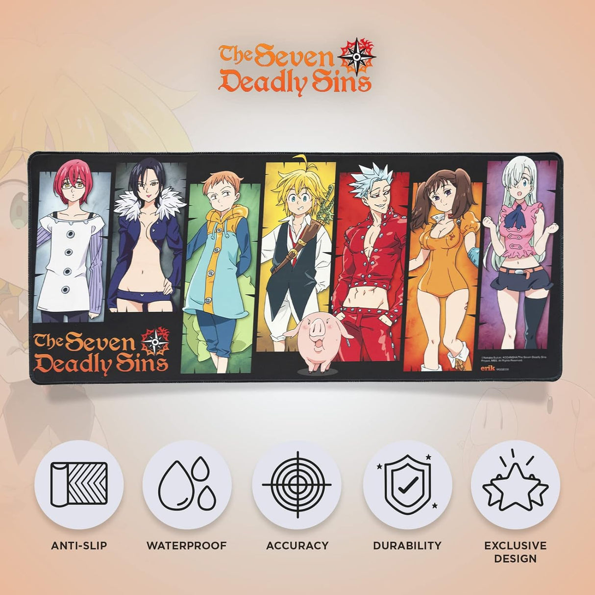 The Seven Deadly Sins Xl Mouse Mat