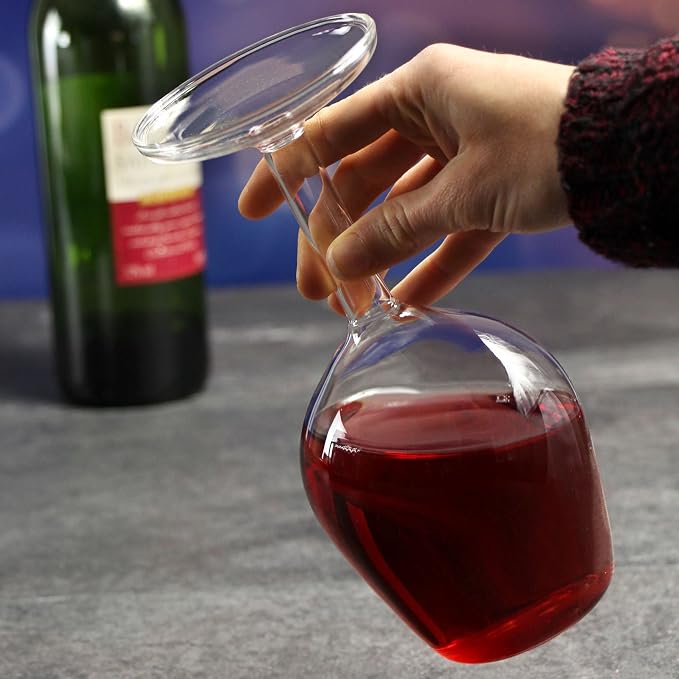 Upside Down Wine Glass