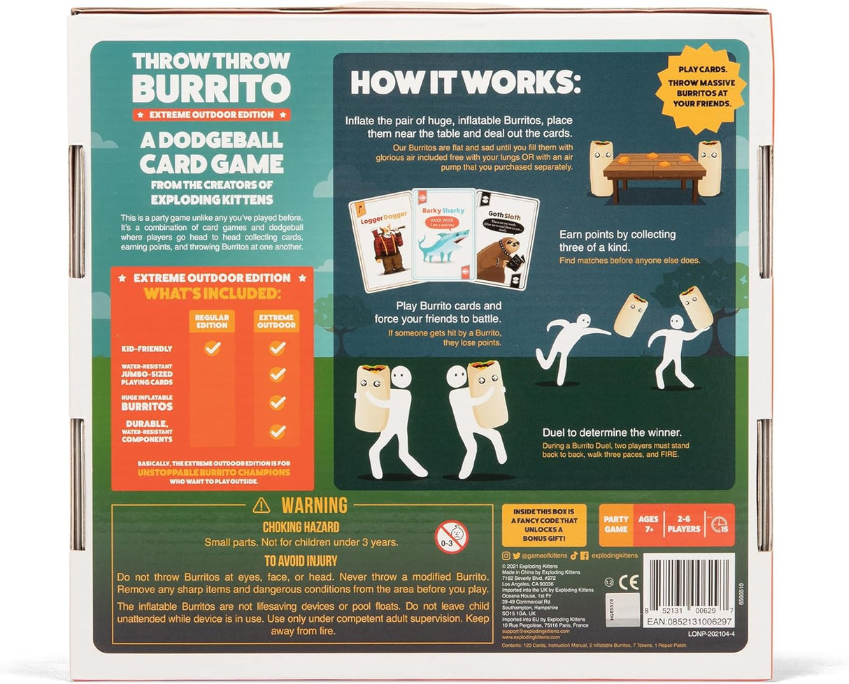 Throw Throw Burrito Extreme Outdoor Edition Game