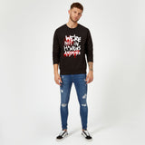 Official Stranger Things Not In Hawkins Sweatshirt - Black