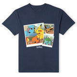 Pokemon Walking Along The Waterfront T-Shirt - Navy