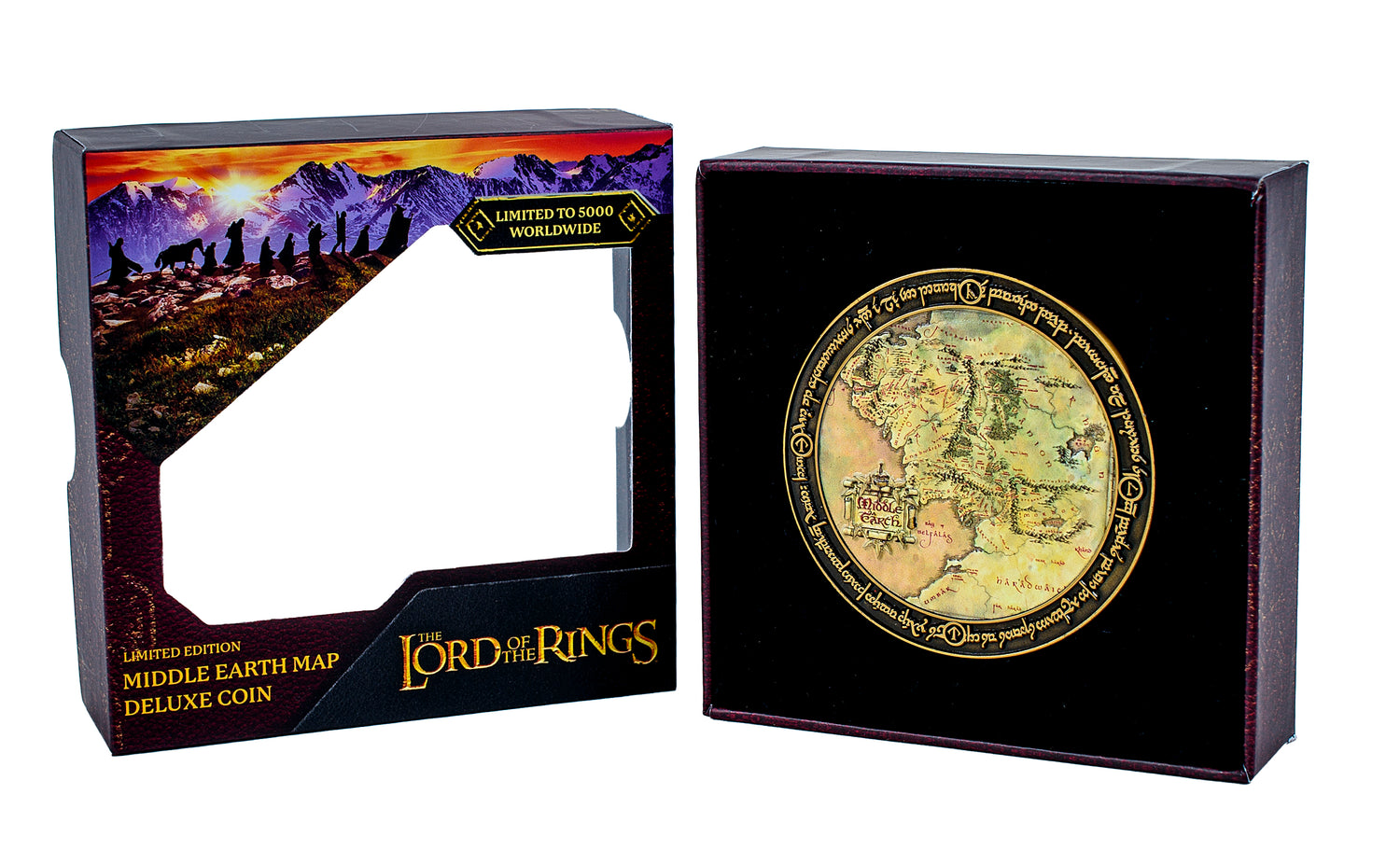 Lord of the Rings: Middle Earth Map Deluxe Coin