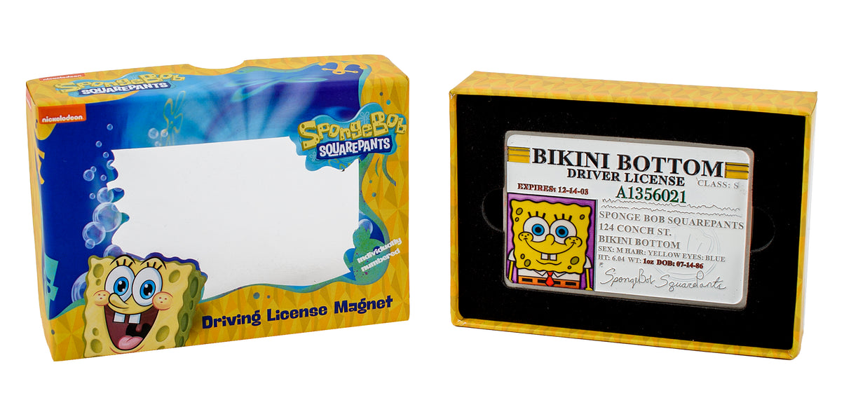 Spongebob Squarepants: Replica Driving License Magnet