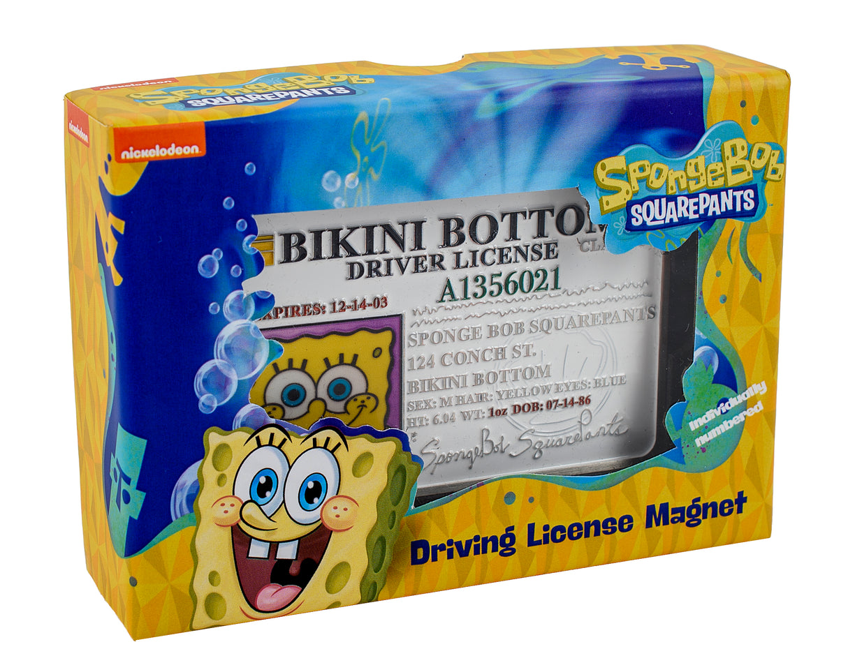 Spongebob Squarepants: Replica Driving License Magnet