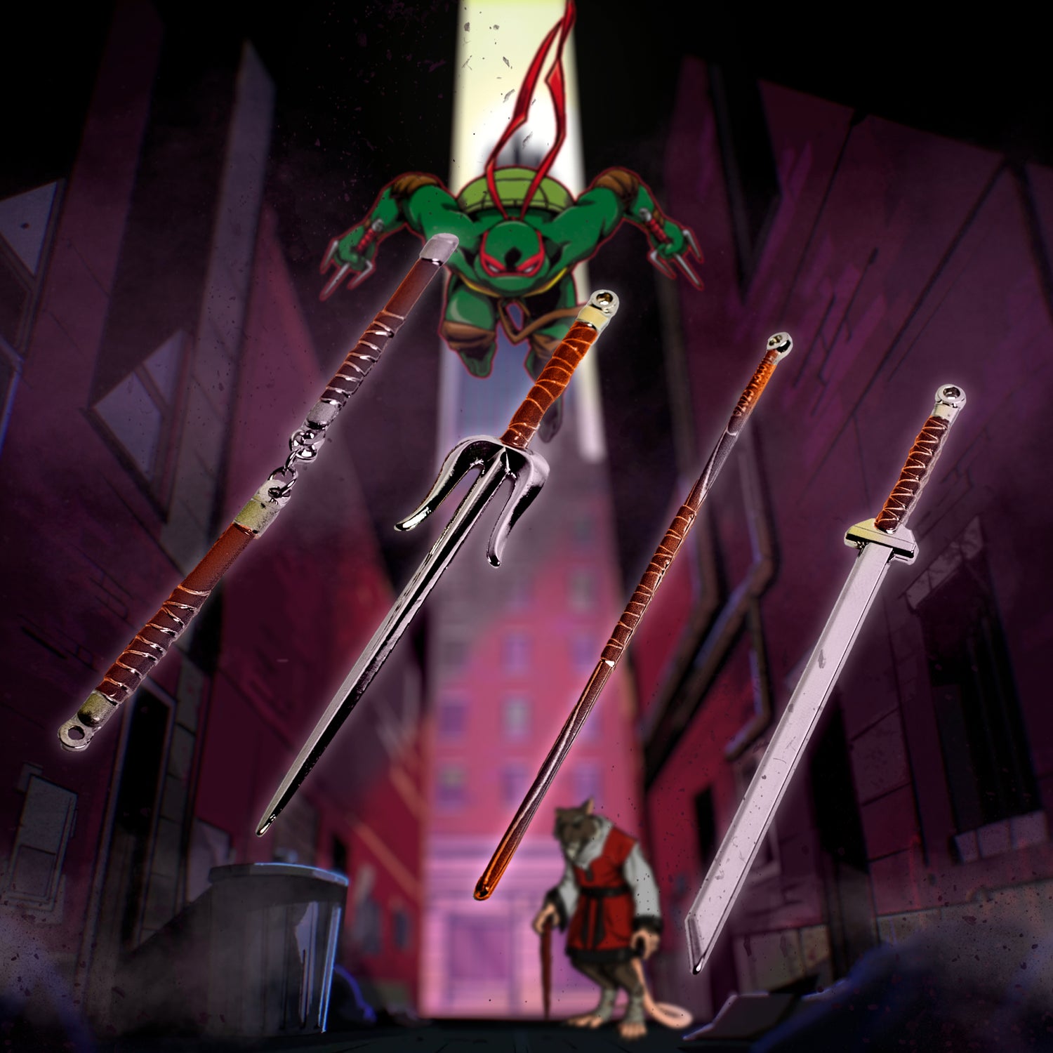 Teenage Mutant Ninja Turtles: Weapon Collection Keychain