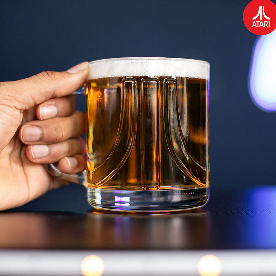 Official Atari 3D Beer Glass 1 Pint 600ml